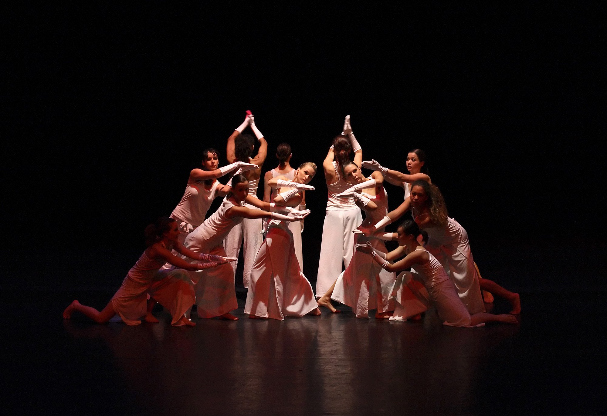 Contemporary Female Dancers on Stage