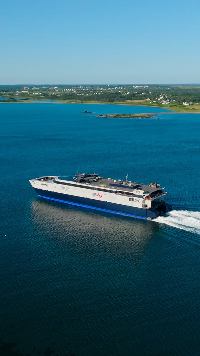 The CAT sailing in Bar Harbor