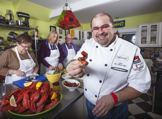 Chef with Lobster