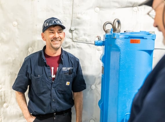 A friendly face behind winter refit.