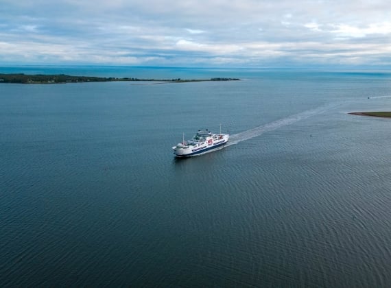 ferry on the water to Prince Edward Island