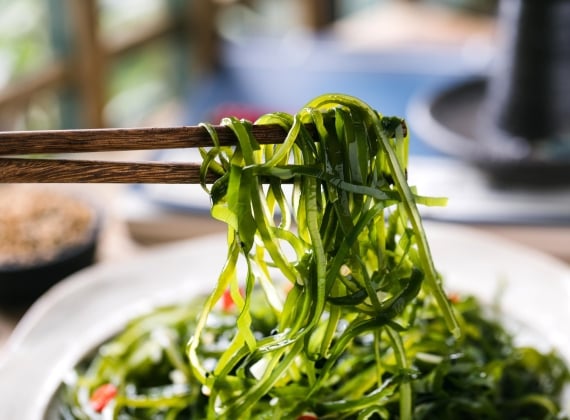 a seaweed salad 