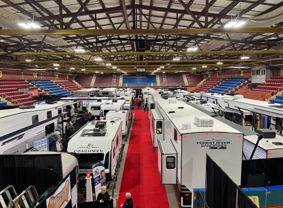 Showroom at the Halifax RV Show 