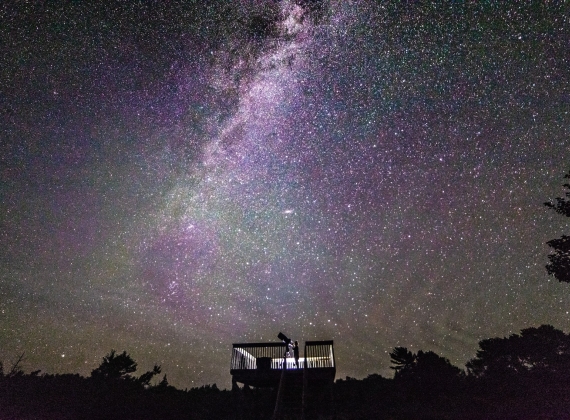 Stargazing at Trout Point Lodge
