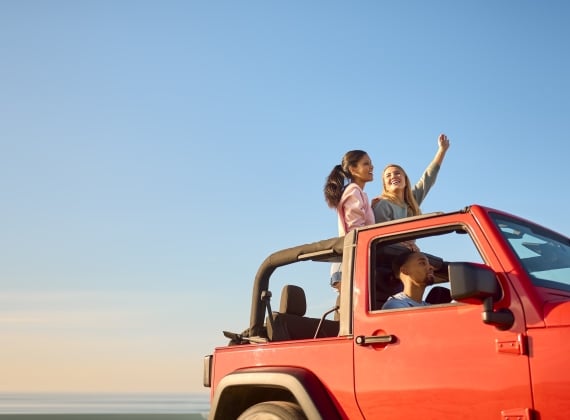 Friends on a Road Trip