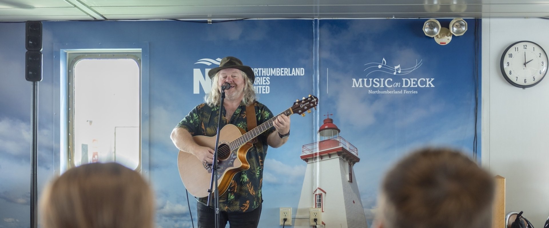 Music on Board guitarist performing on ferry