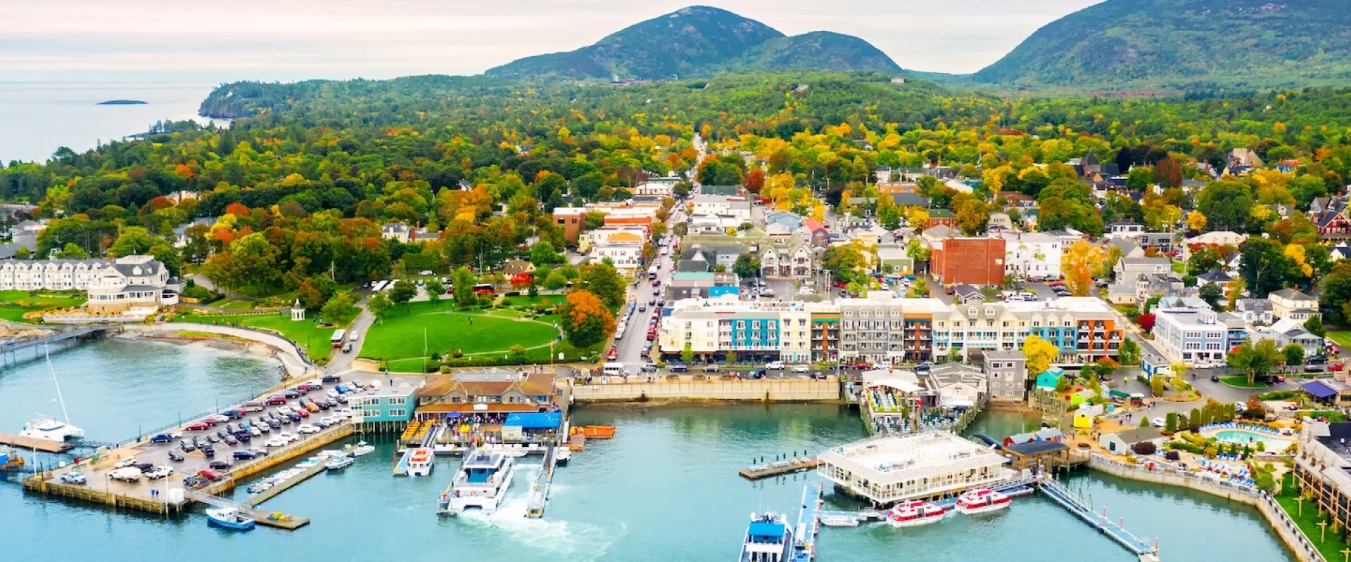 Bar Harbor Aerial View