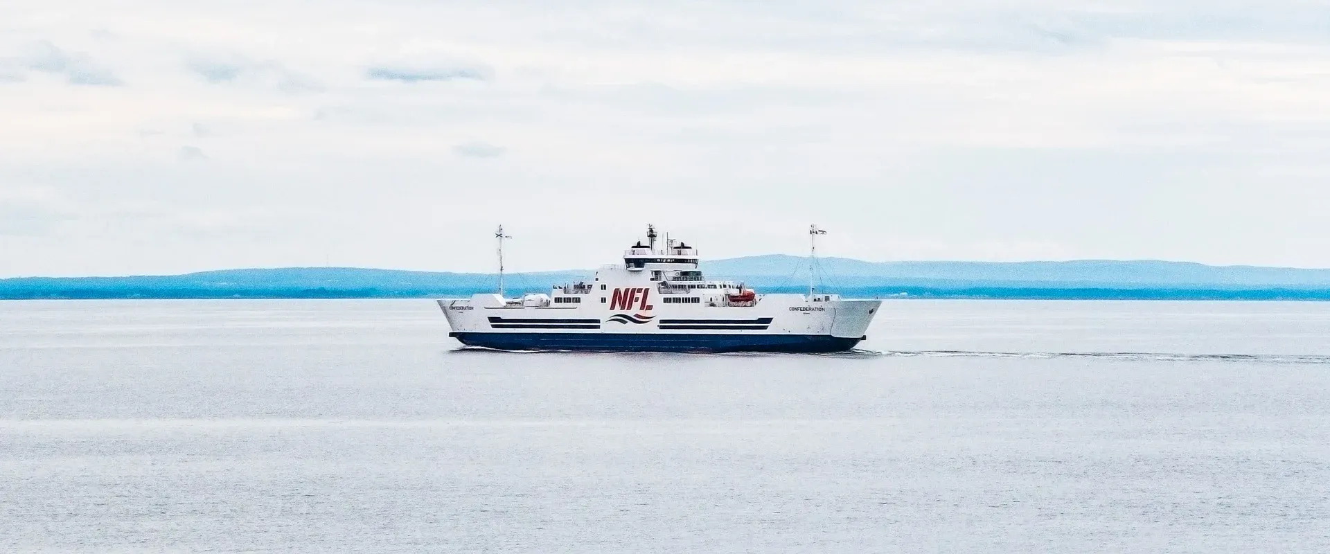 Northumberland Ferry at sea